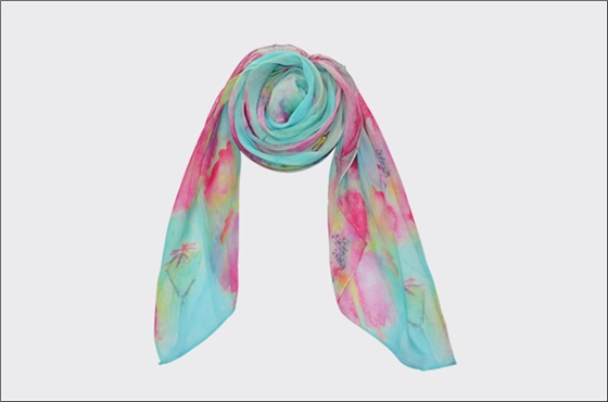 時(shí)尚印花圍巾 真絲圍巾 女士圍巾