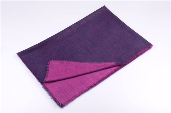 羊絨圍巾 素色圍巾 金銀絲雙層圍巾 圍巾定制