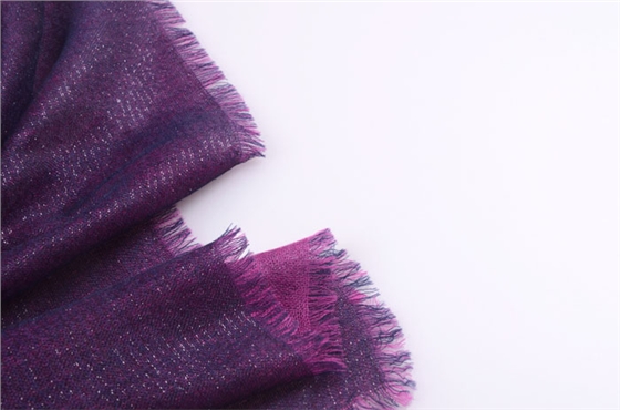 羊絨圍巾 素色圍巾 金銀絲雙層圍巾 圍巾定制