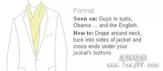 男士圍巾圍法basic