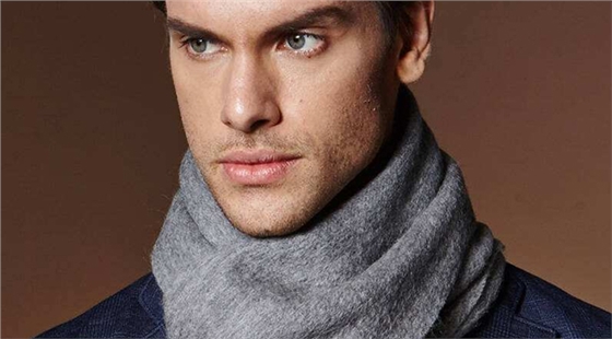 Johnstons of Elgin男士圍巾