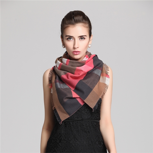 真絲色織圍巾