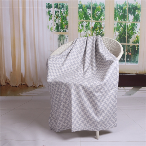 千鳥(niǎo)格真絲毯子