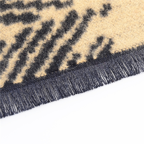 真絲提花拉毛圍巾