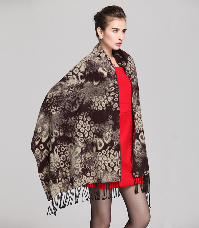 真絲披肩 提花披肩