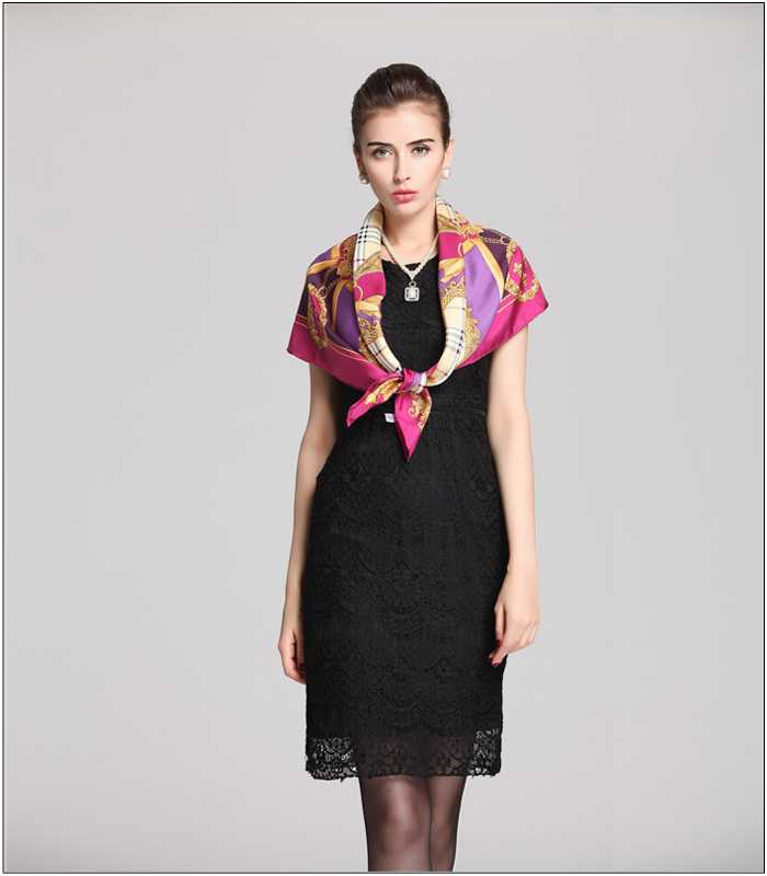 時尚印花絲巾 真絲圍巾 時尚印花絲巾 真絲圍巾