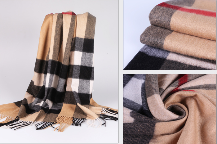 羊絨披肩 格子披肩 女士披肩