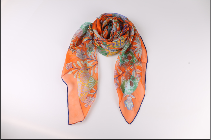 真絲圍巾 印花圍巾 真絲圍巾 印花圍巾