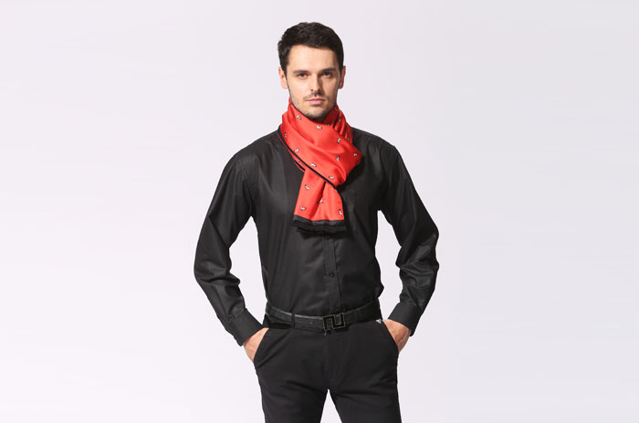 真絲復(fù)合圍巾 男士圍巾