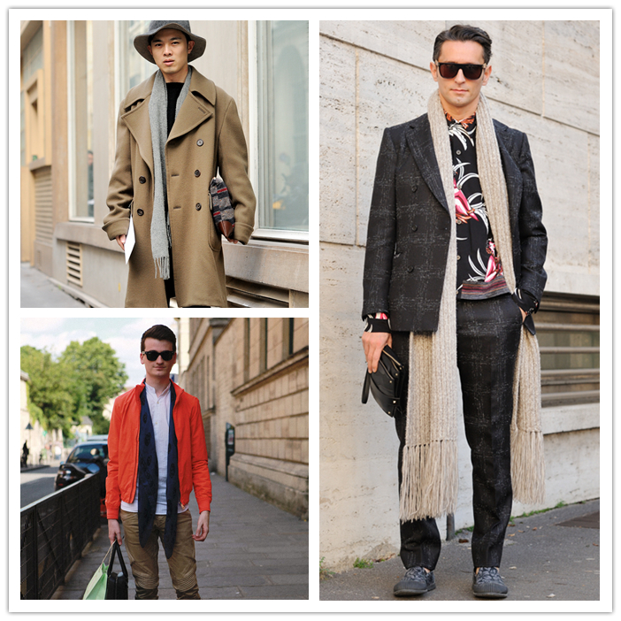 男士長(zhǎng)款圍巾垂掛式