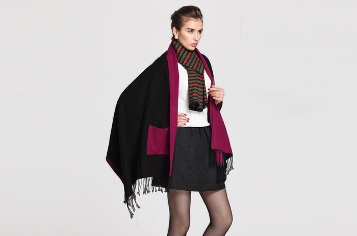 女士披肩 口袋披肩 披肩批發(fā)