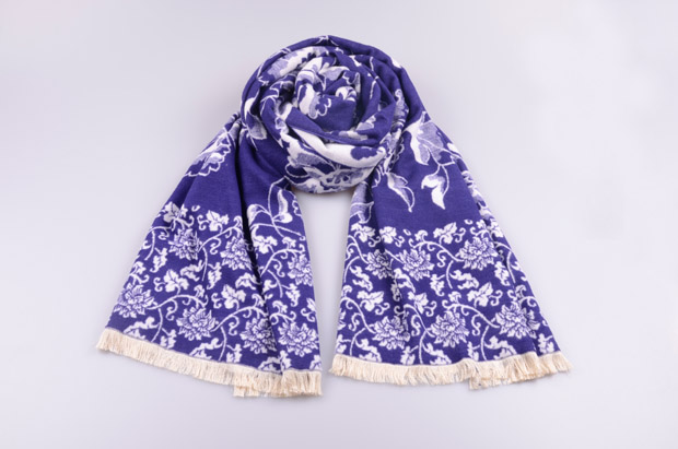 青花瓷圍巾 青花瓷圍巾