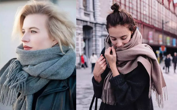 羊絨羊毛圍巾 羊絨羊毛圍巾