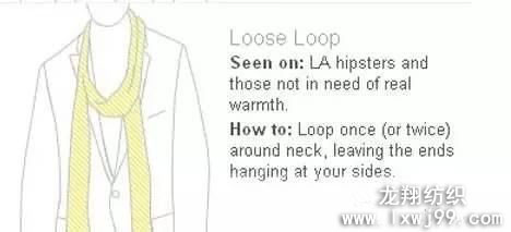 男士圍巾圍法slip