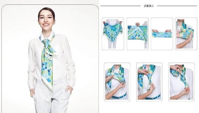 絲巾圍法十、絲巾也可以很帥氣