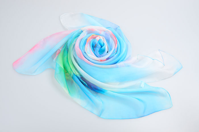 出水芙蓉絲巾細(xì)節(jié)圖