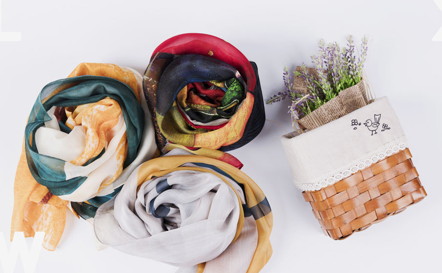 真絲絲巾不能機(jī)洗圖