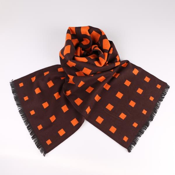 真絲格子圍巾 真絲格子圍巾