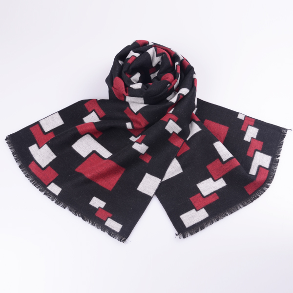 男士真絲格子圍 男士真絲格子圍