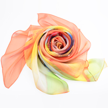 真絲女士印花圍巾 真絲女士印花圍巾